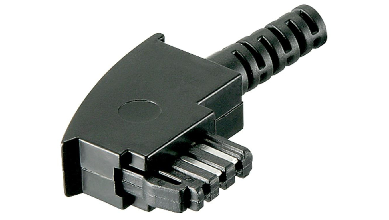 Wtyk TAE-F z zabezpieczeniem przed zginaniem