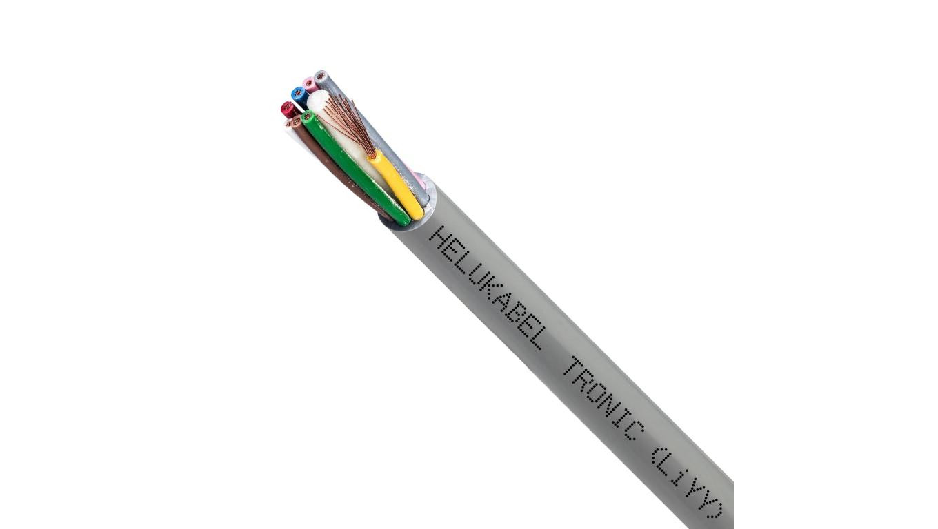 Przewód sterowniczy TRONIC LIYY 300/500V 8x0,5 szary linka Helukabel /100m/