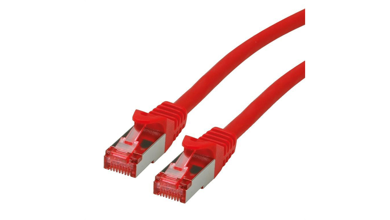 ROLINE patchkabel Cat.6 S/FTP (PiMF), componentniveau, LSOH, rood, 5 m
