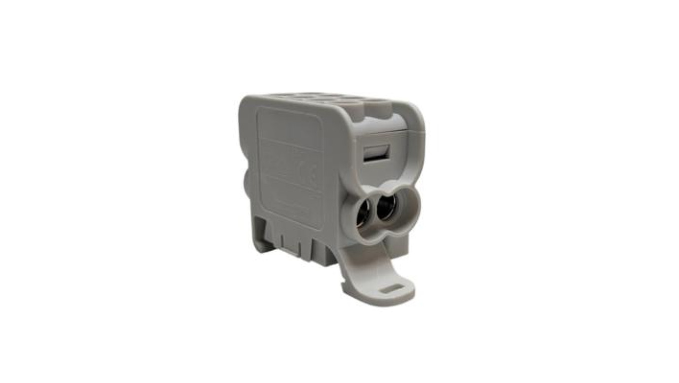 Blok dystrybucyjny - rozdzielczy HLAK25 1P szary 2xAl/Cu 25mm²+16mm² 1000VAC/1500VDC MAG1251A00