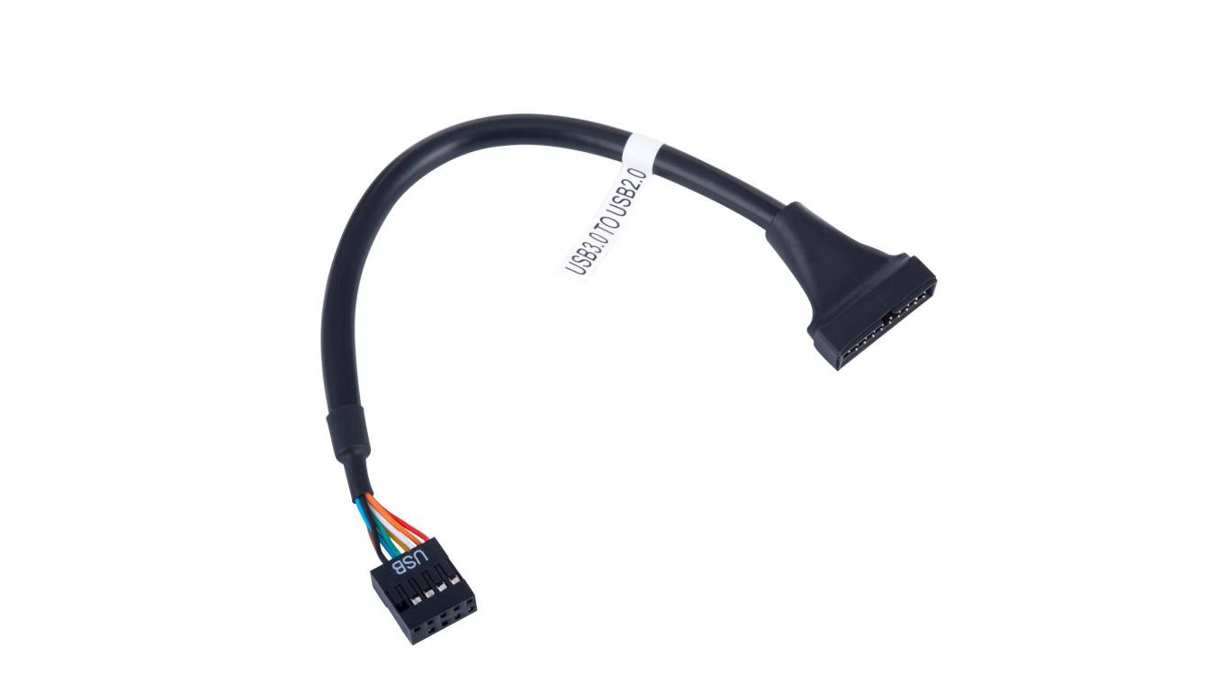 Adapter z kablem Akyga AK-CA-28 USB 19 pin ( m ) / USB 9 pin ( f ) 20cm