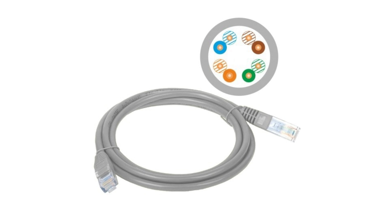 Patchcord UTP A-LAN KKU5SZA7 (RJ45 - RJ45 7m UTP kat. 5e kolor szary)