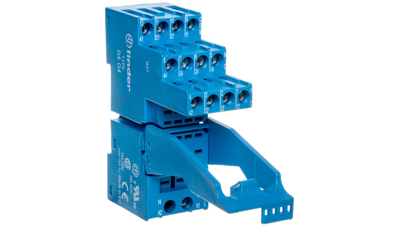 Gniazdo do przekaźników 55.32, 55.34, 85.02, 85.04 plastikowe 94.04SPA