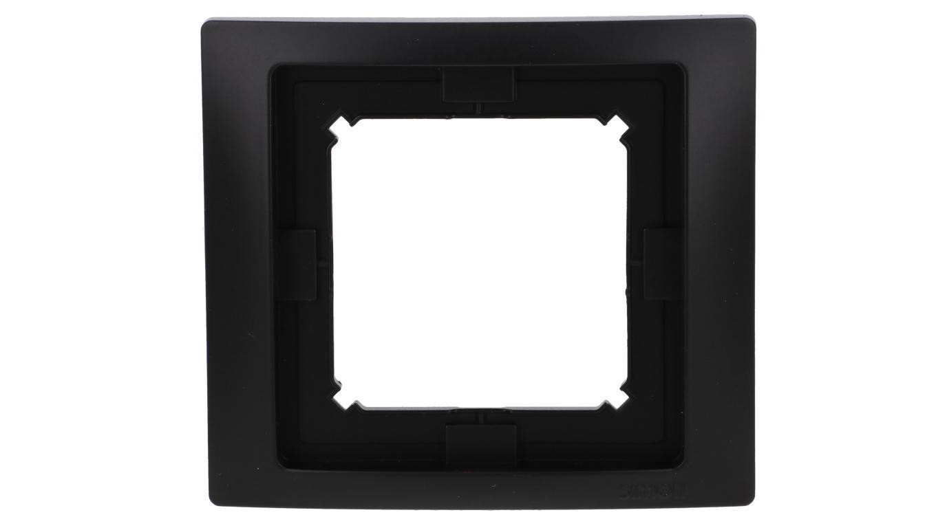 Simon Basic Ramka 1-krotna Neos do wersji bryzgoszczelnej IP44 z uszczelką czarny BMRC1B/49