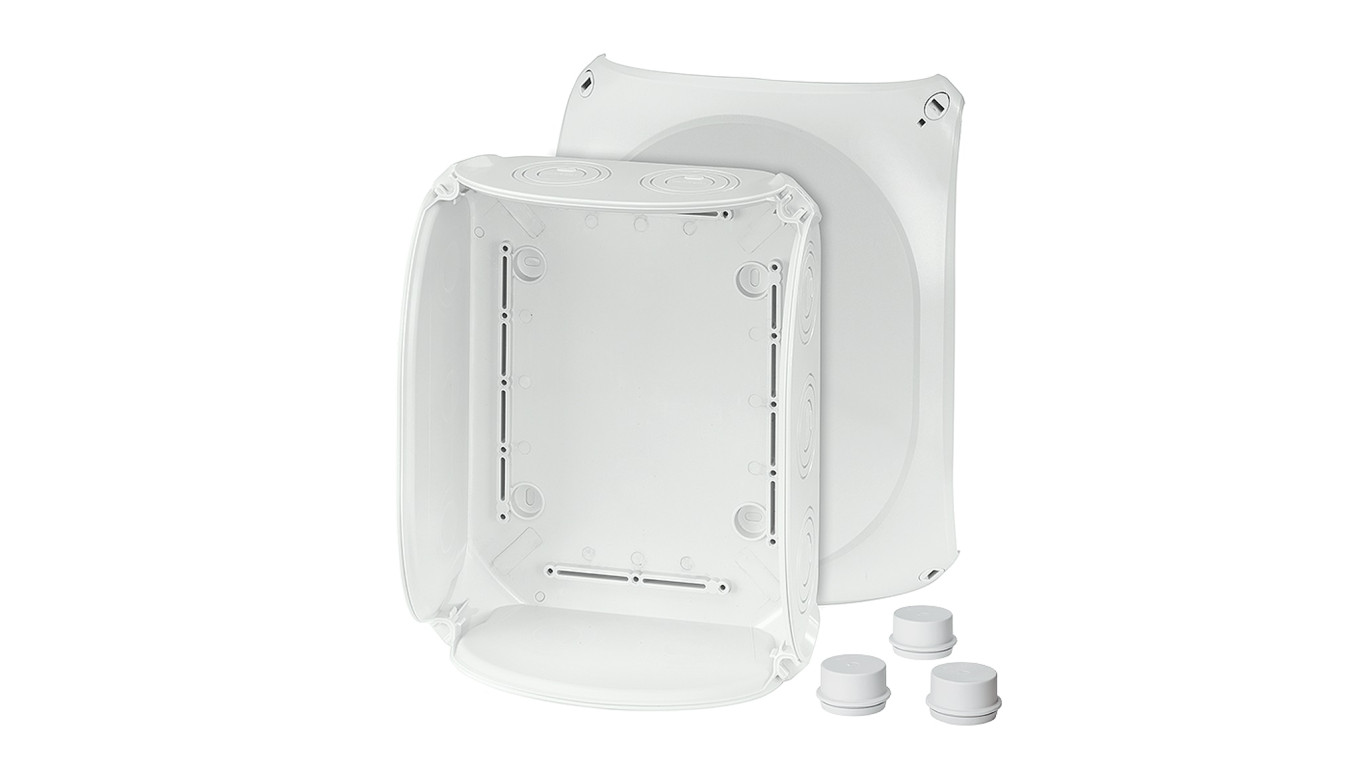 Puszka odgałęźna 255x205x112 bez zacisków IP66 szara DK 2500 GZ 62000161