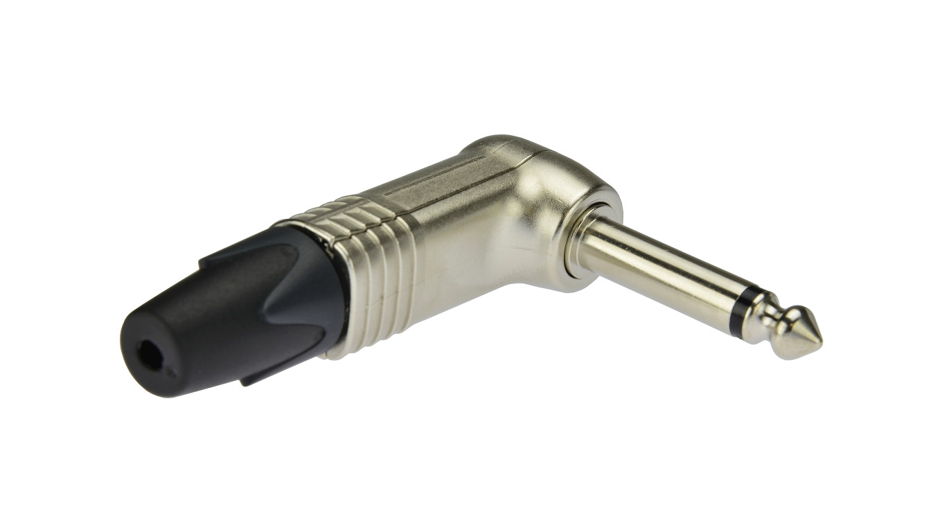 NEUTRIK Wtyk kątowy instrumentalny Jack 6,3mm Mono na kabel do 7,0mm niklowany NP2RX