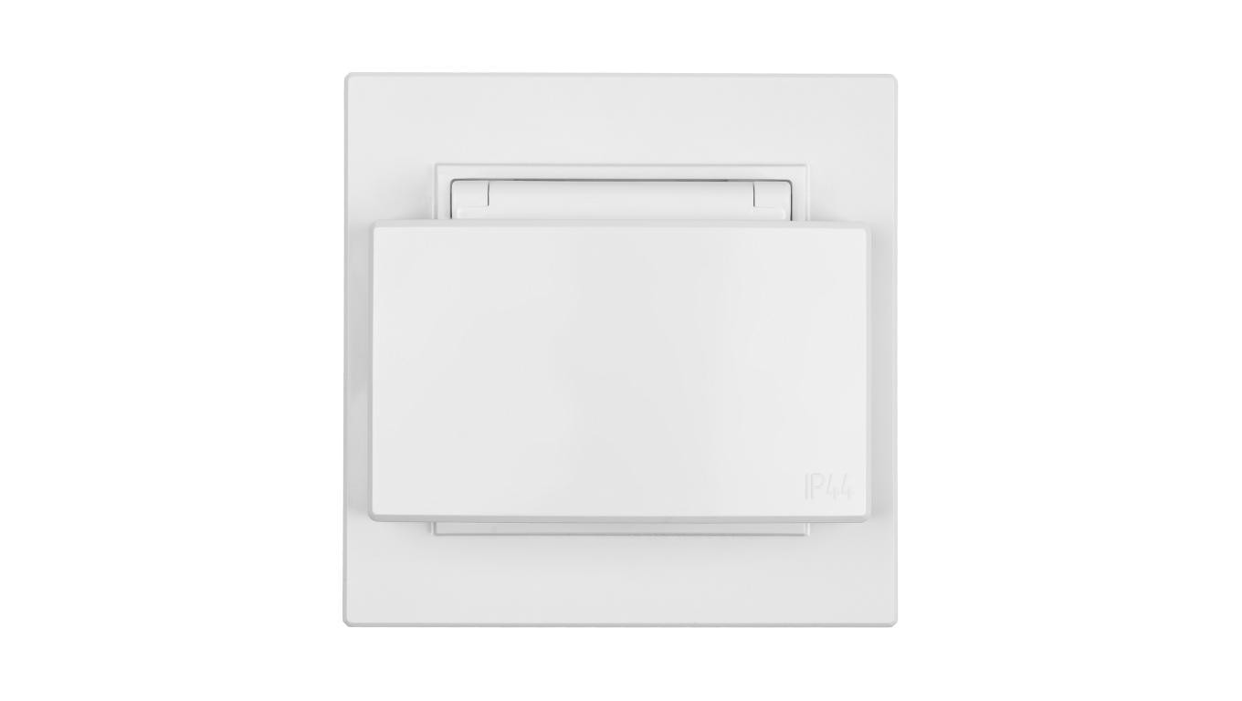 SANTRA Gniazdo 2x2P+Z podtynkowe hermetyczne IP44 biały 4145-10