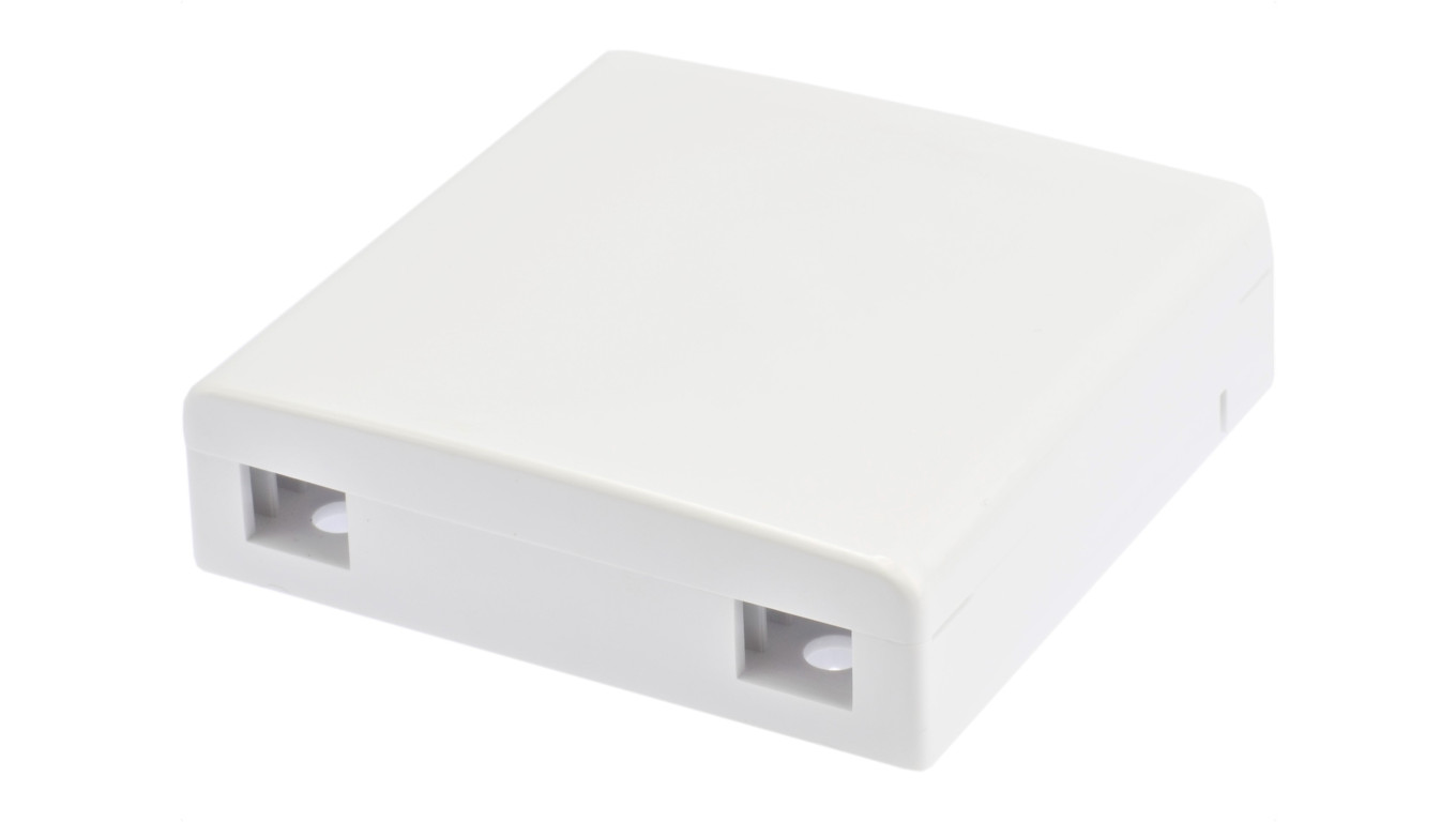 Gniazdo abonenckie światłowodowe FO FTTH na 2 adaptery SC simplex