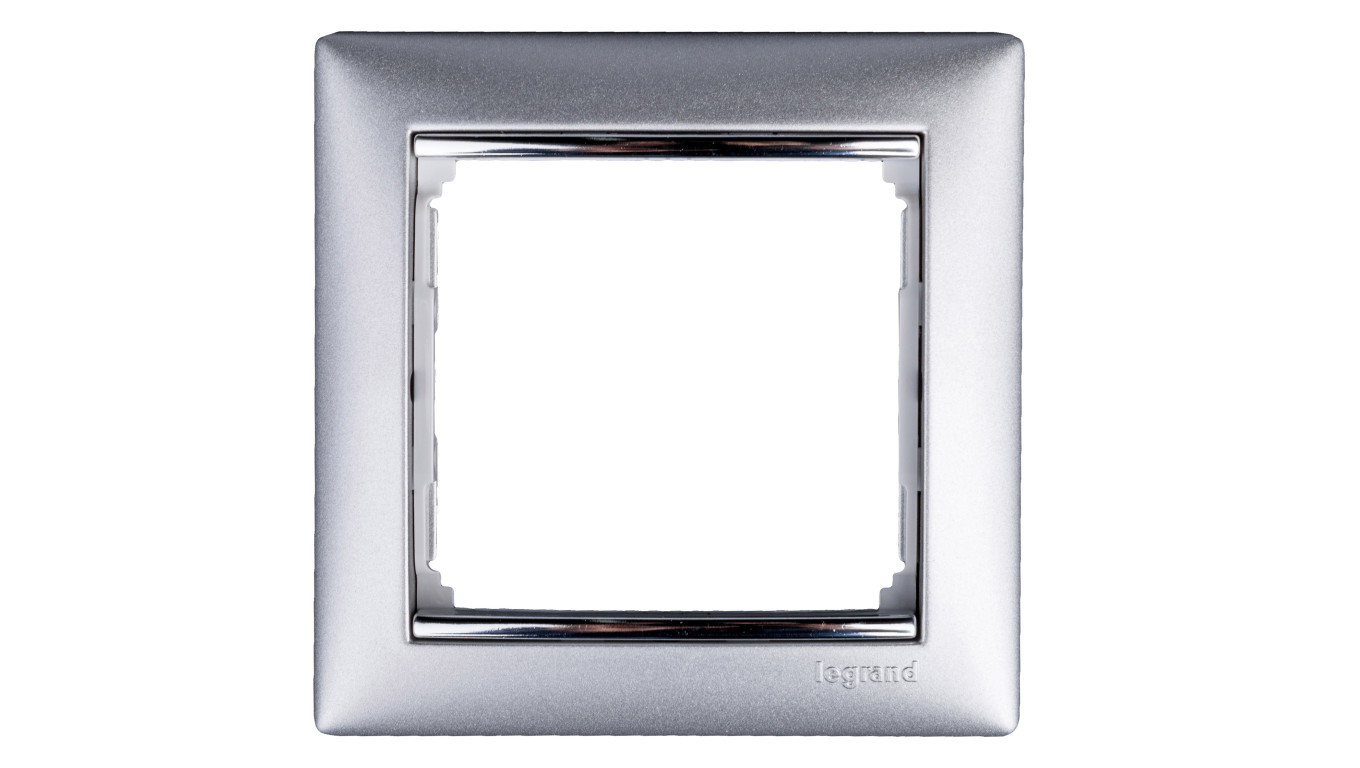 VALENA Ramka pojedyncza aluminium 770351
