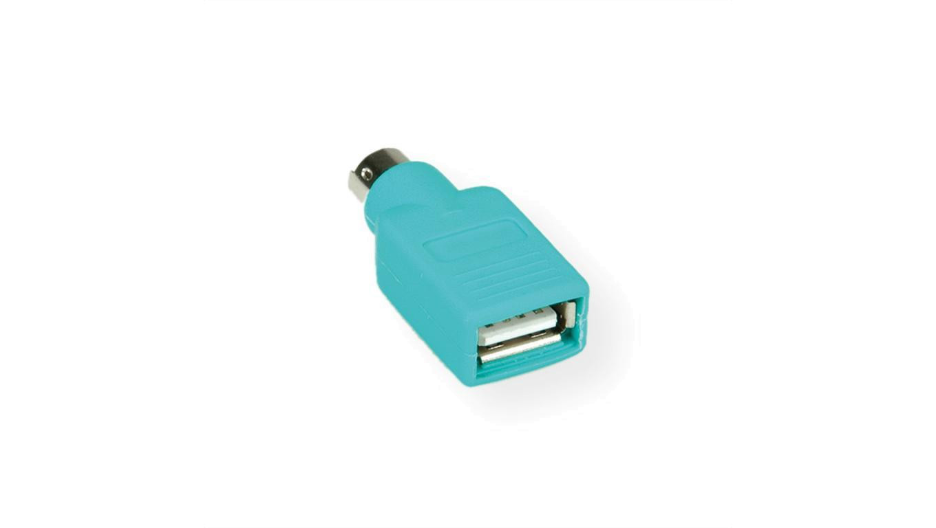 VALUE PS / 2 - Adapter myszy USB, zielony