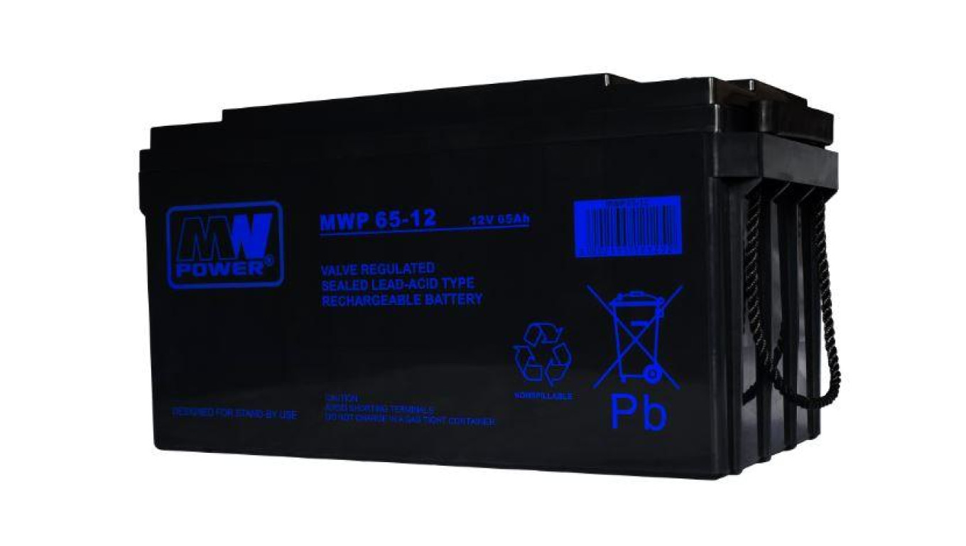 Akumulator 65Ah 12V AGM MWP 65-12 15 lat żywotności
