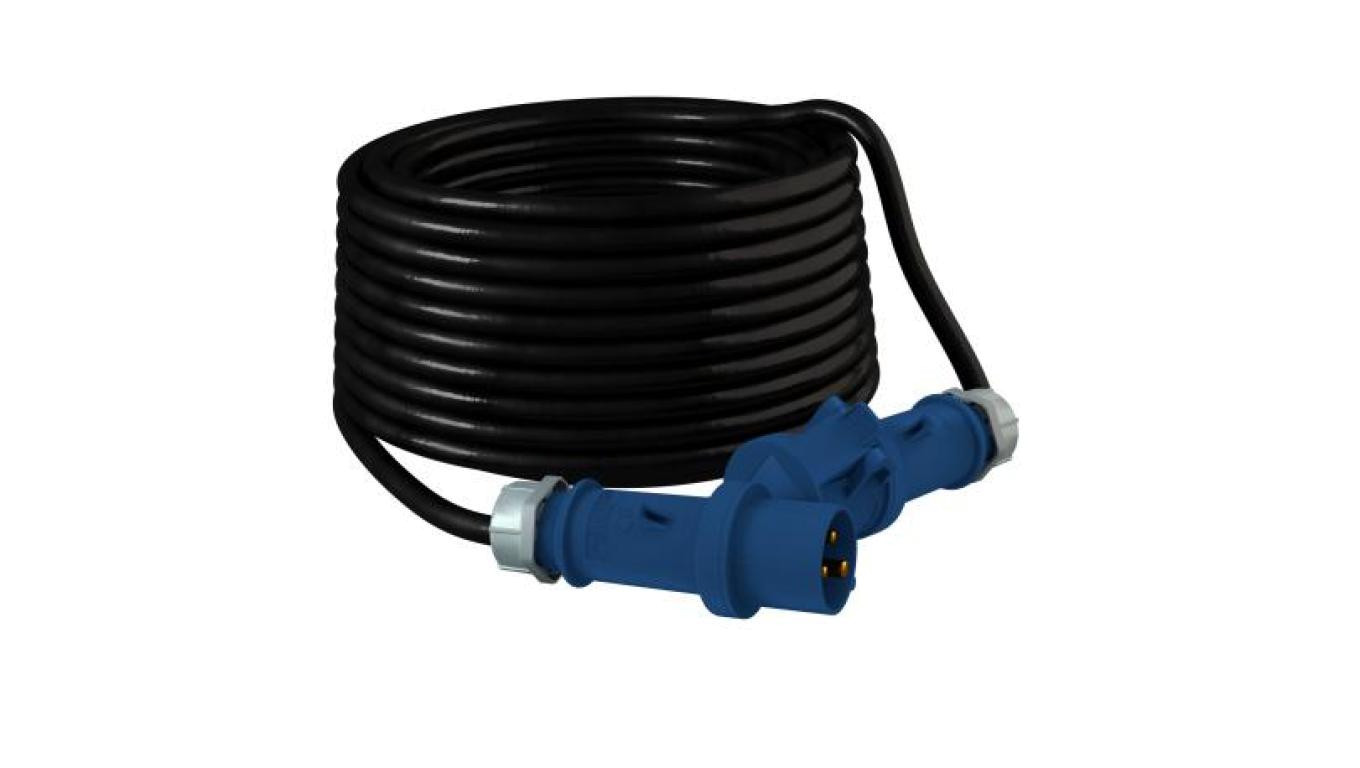 Przedłużacz 40m kempingowy 16A/3P IP44 230V H07RN-F 3x1,5 Doktorvolt 2711