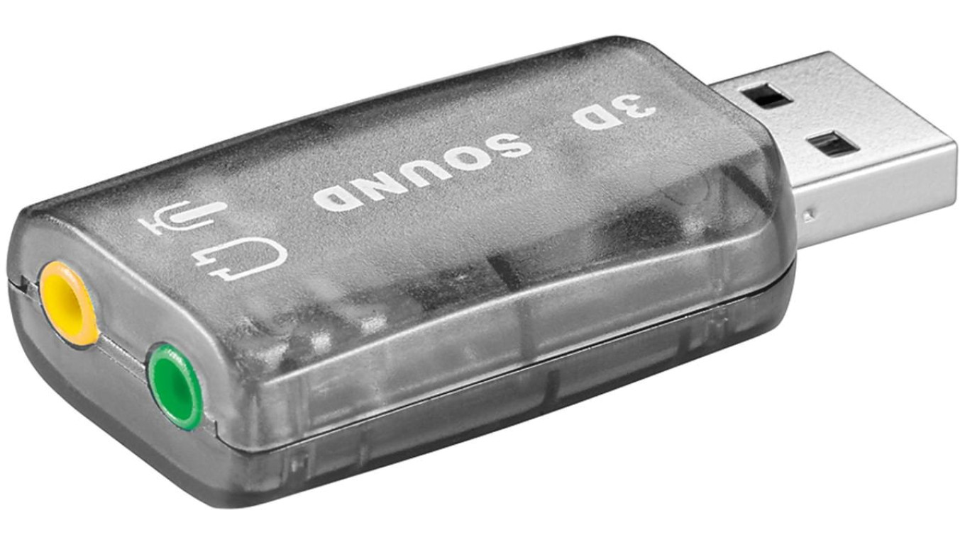 Karta dźwiękowa USB 2.0 - Wersja kolorystyczna Przezroczysty