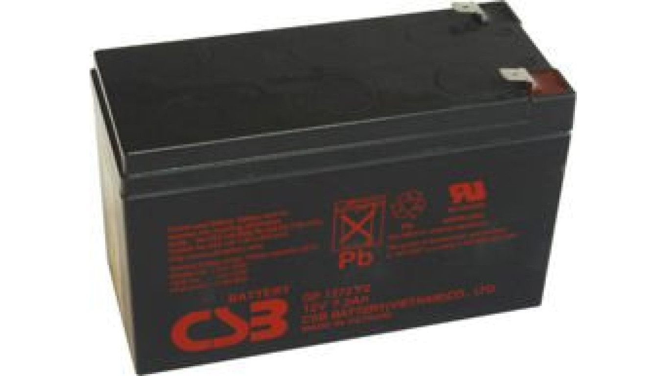 Akumulator AGM bezobsługowy CSB 12V 7,2Ah GP1272F2