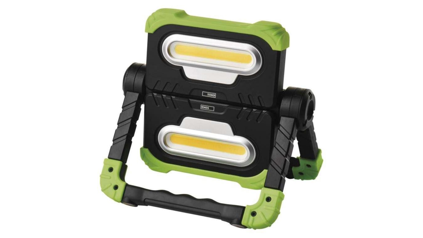 Projektor LED 2x COB 2000lm z funkcją powerbank 8000 mAh ładowalny P4536