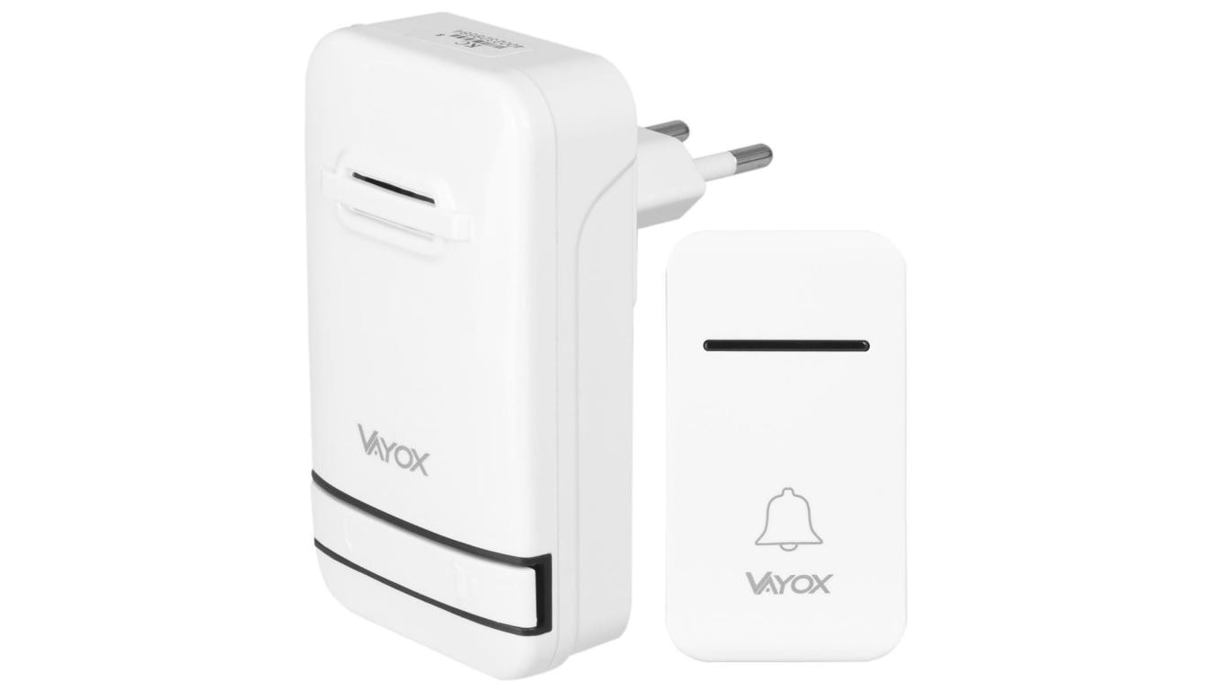 Dzwonek bezprzewodowy 110-240V / przycisk kinetyczny VA0240 Vayox