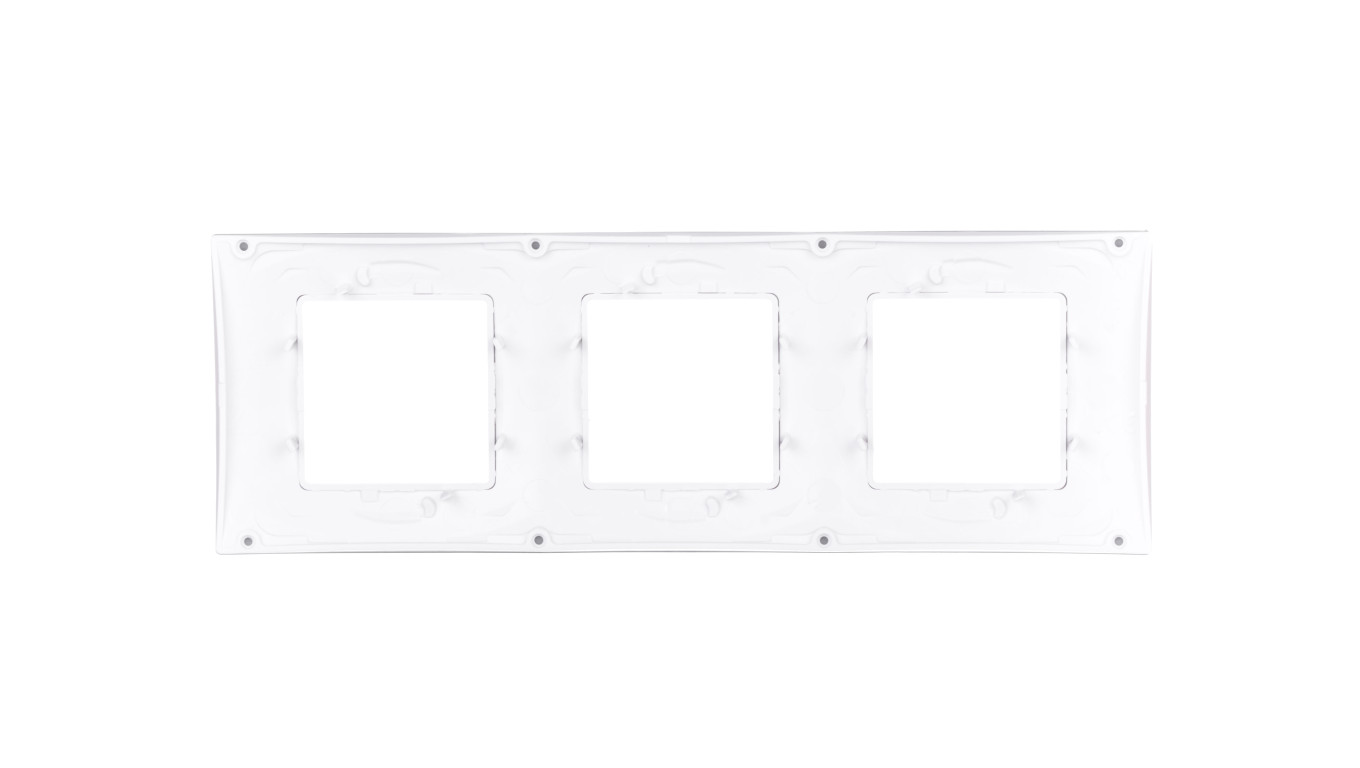 Unica Plus Ramka potrójna czarny pozioma MGU6.006.877