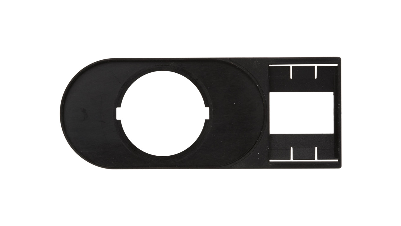 Tabliczka opisowa 75x30mm czarna prostokatna M22S-STDD-X 216394 /10szt./