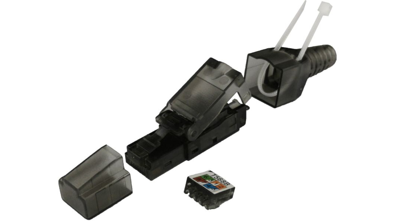 Wtyk RJ45 UTP kat.6A 10G PoE+, beznarzędziowy na gruby drut 22-24 AWG ALANTEC WT113