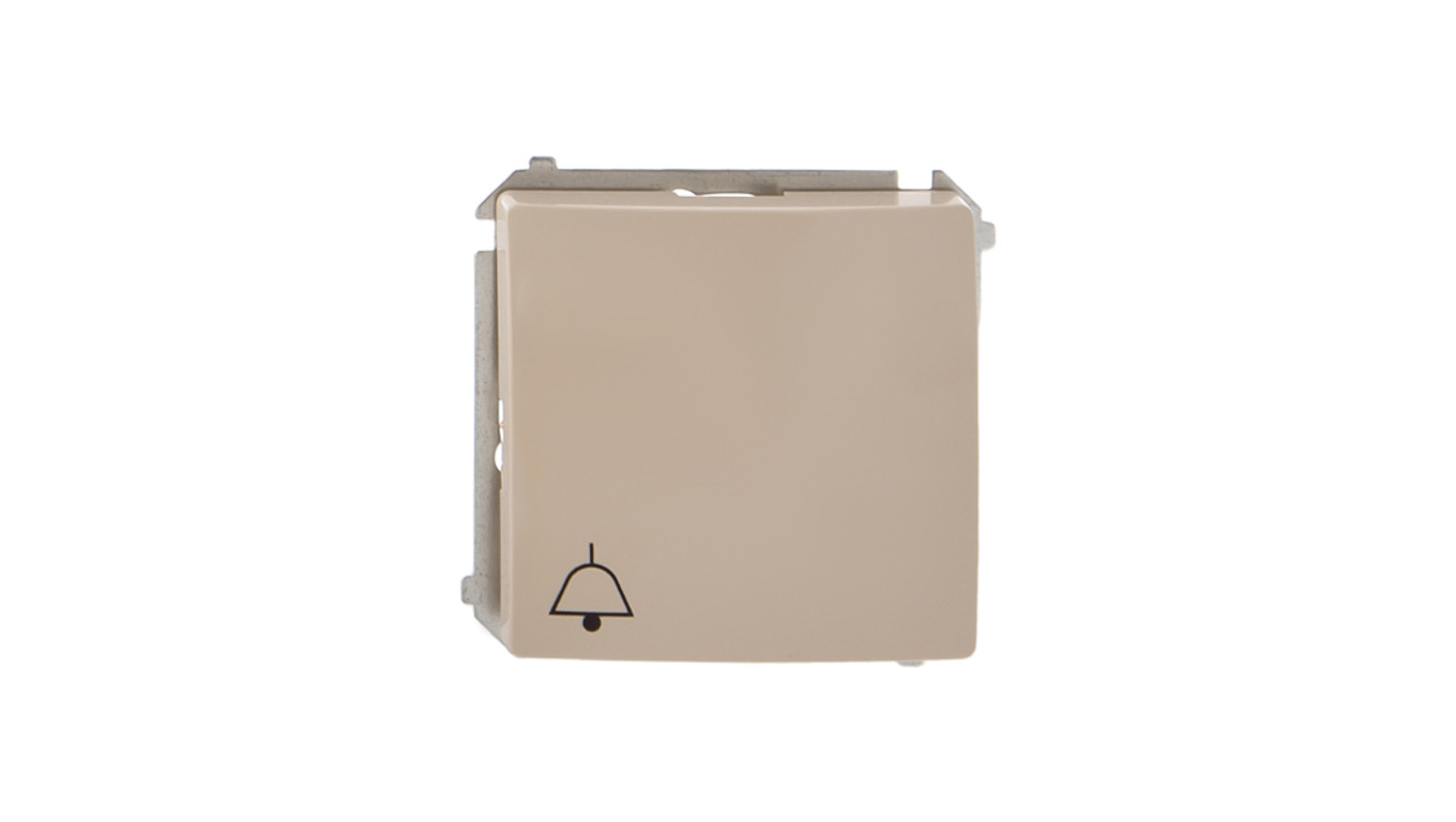 Simon Basic Przycisk /dzwonek/, szybkozłącza, beżowy BMD1.01/12