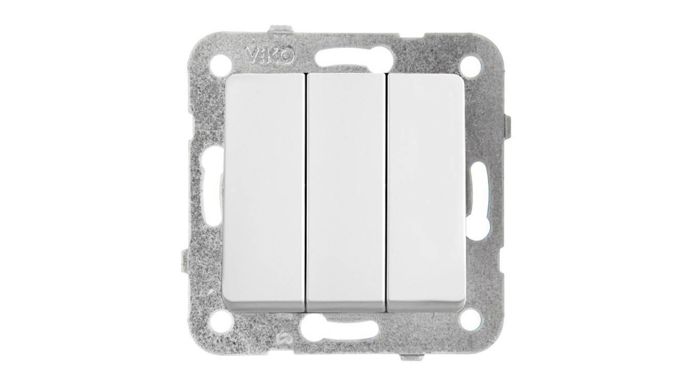 Panasonic LINNERA S Łącznik 3-klawiszowy biały połysk 91440068