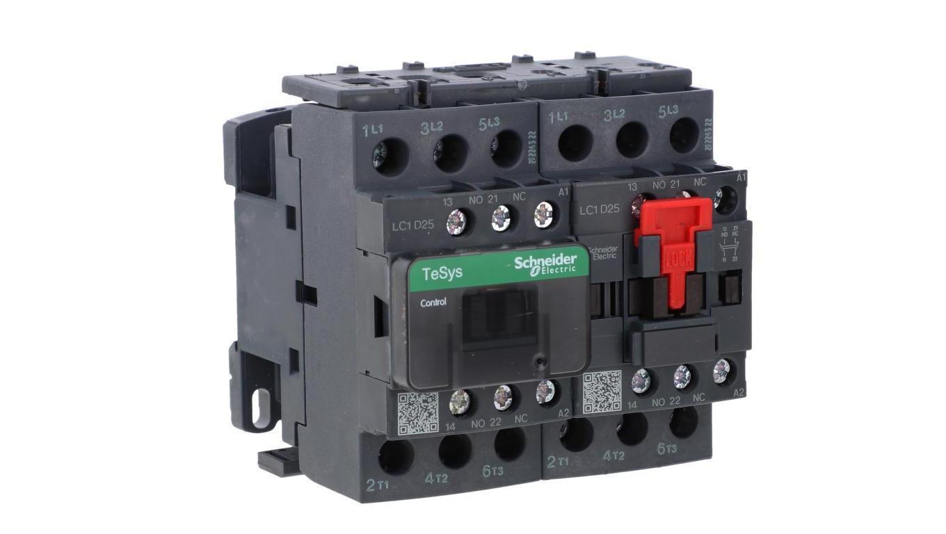 TeSys Deca Stycznik nawrotny 25A 11kW 230V AC LC2D25P7