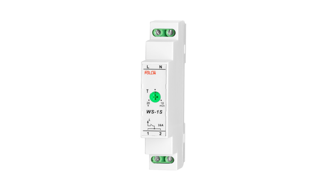 Automat schodowy 16A 1Z 20s - 10min 230V AC WS-1S