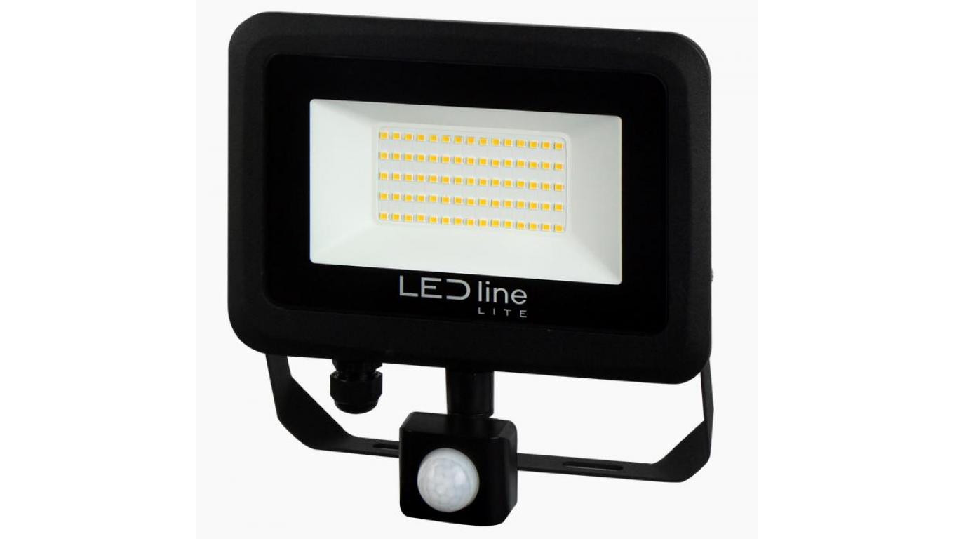 Projektor Naświetlacz Halogen LED line PHOTON 50W 4000K 5000lm z czujnikiem IP65 3 lata gwar.