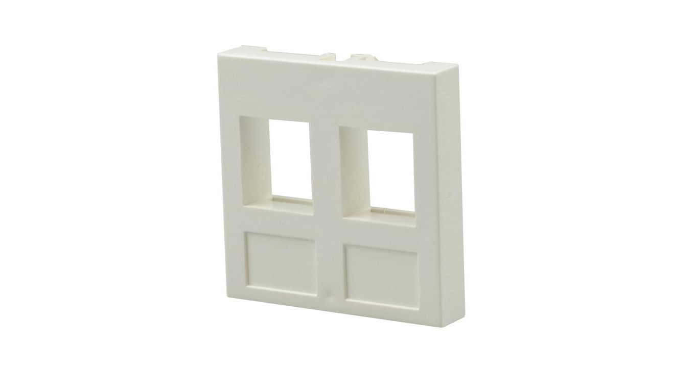Adapter keystone podwójny 2M 45x45 biały Mediabox