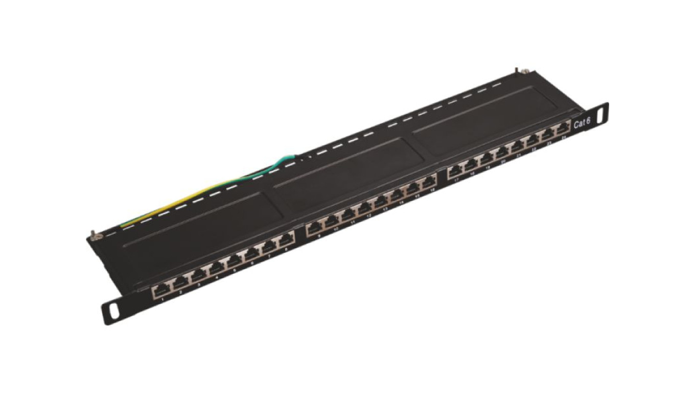 Patch panel OPTIMUM STP kat.5e 24 porty 0.5U PK031