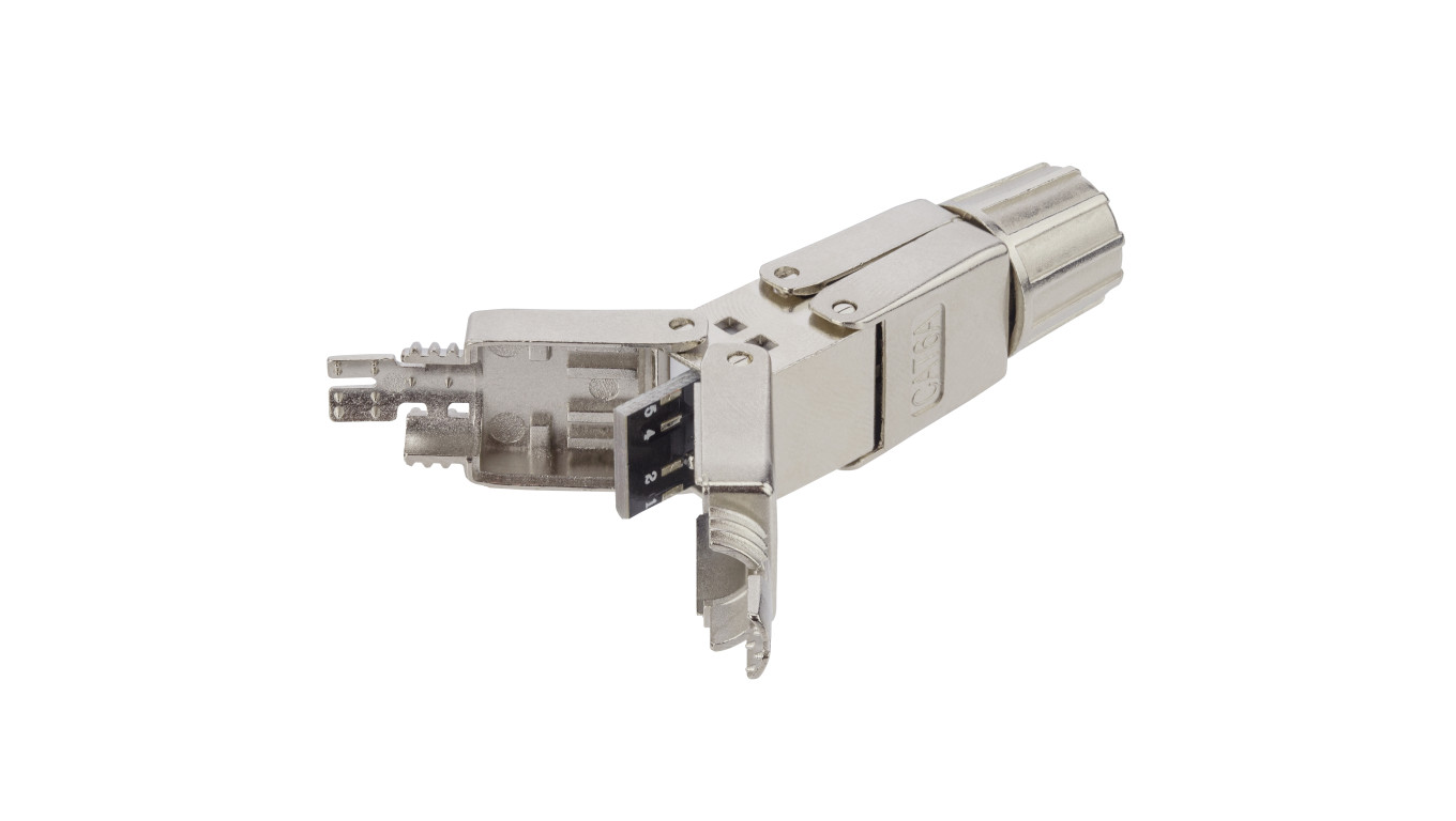 Łącznik beznarzędziowy kabla LAN kat.6A ekranowany STP NEKU