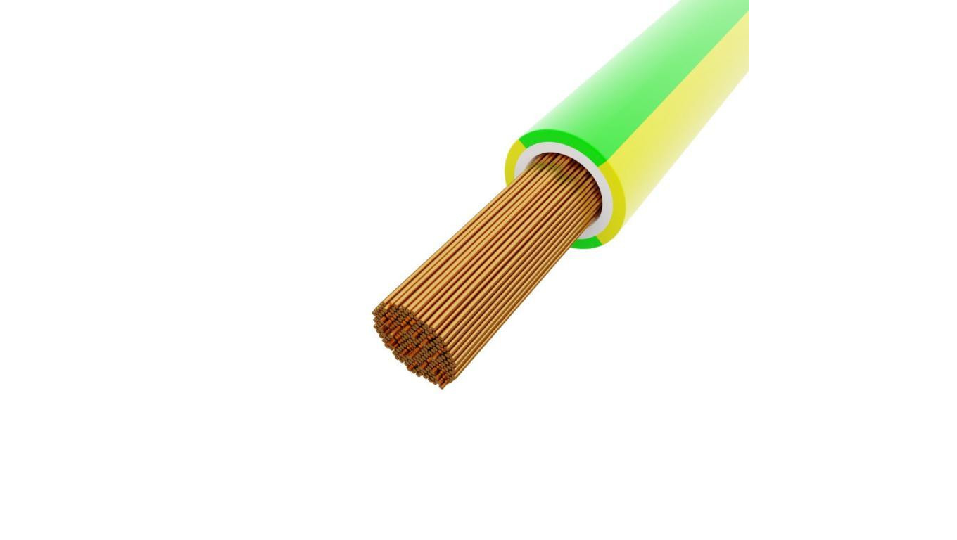Przewód 1,5mm2 żółto-zielony H07V-K 100m Linka sterownicza BiTOne 450/750V 5531
