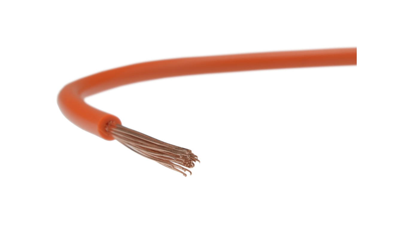 Przewód instalacyjny H05V-K / LgY 0,5 500V pomarańczowy linka giętka Elektrokabel /100m/