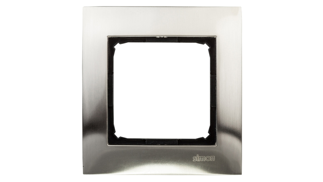 Simon 54 Premium Ramka pojedyncza metalowa inox DR1/61