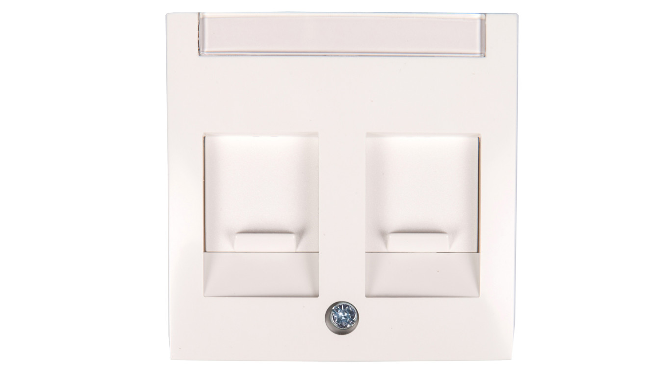 Berker/B.Kwadrat Element centralny podwójny śnieżnobiały 11818989