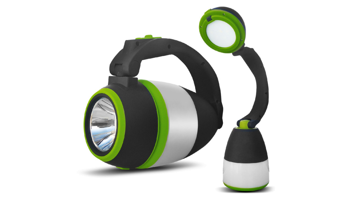 Lampa LED 3w1 Maclean, kempingowa, biurkowa, latarka, 1W, 60-200lm, Cold White 6000K, zasilanie 3xAA 1,5V, MCE294