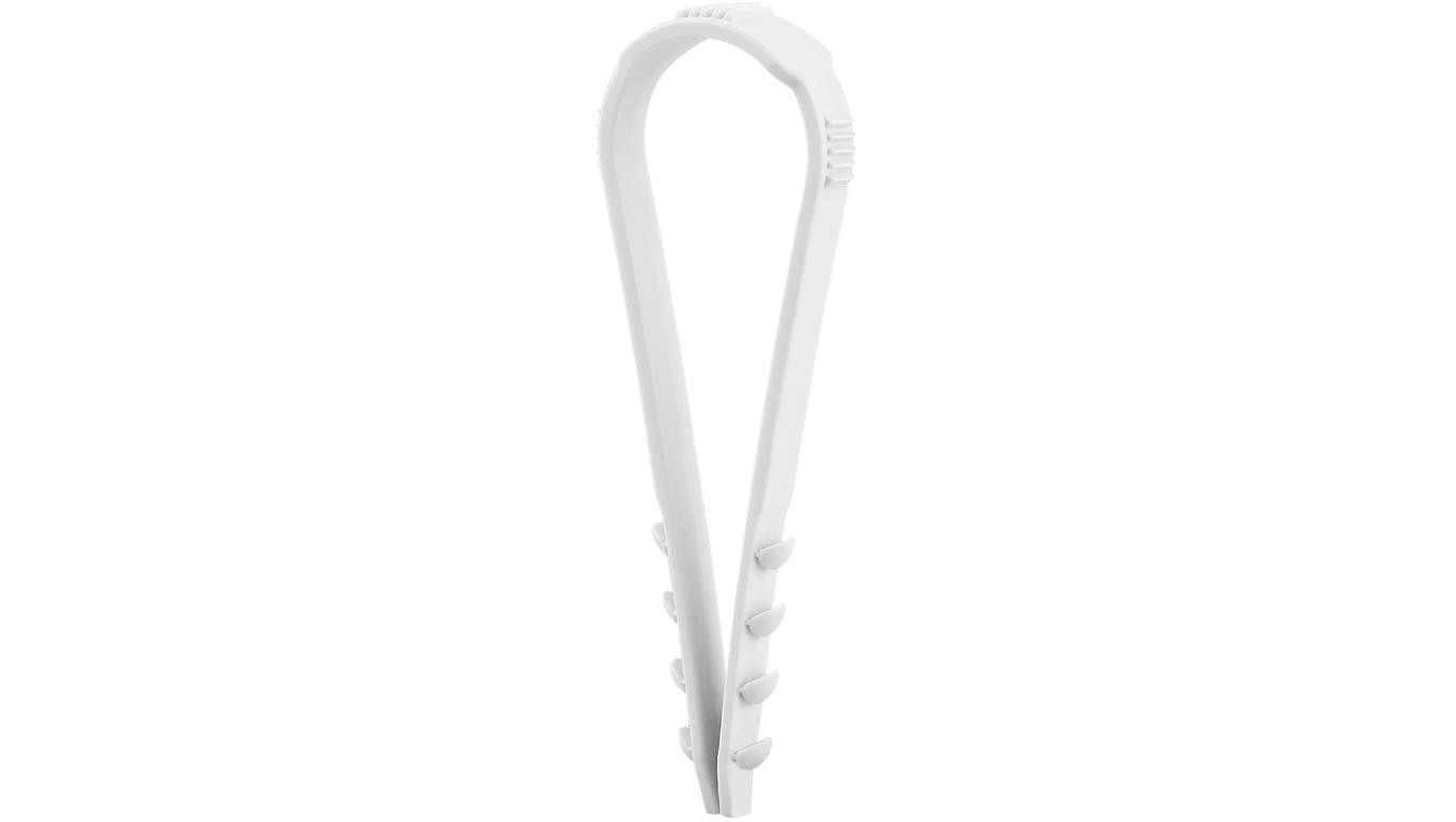 Obejma zaciskowa CMS 20-40mm 100 sztuk fi:6mm bezhalogenowy szary F-TRONIC