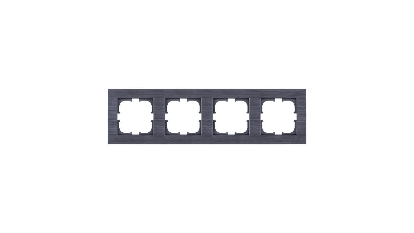 Ramka czterokrotna Exen seria Comfort magnetyczny szary C104/07E