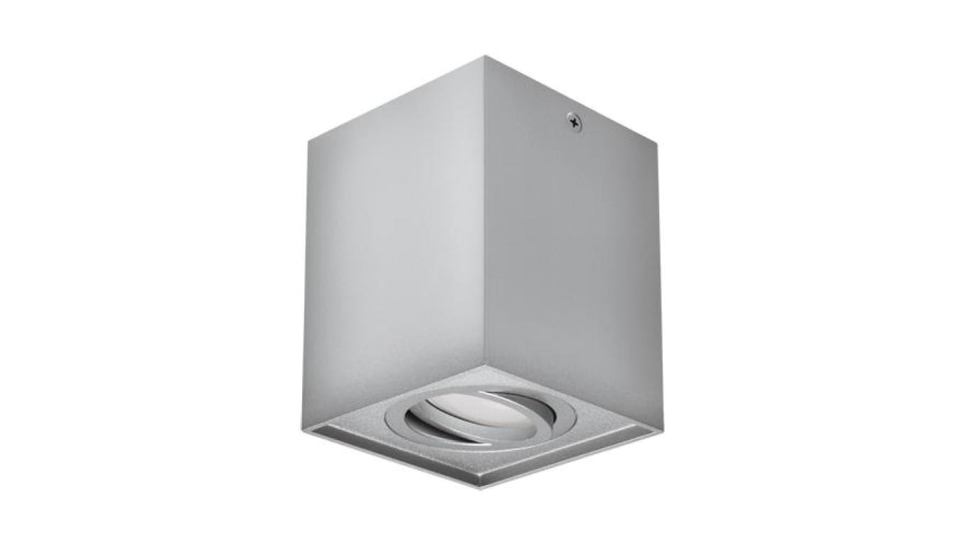 Lampa oprawa sufitowa plafon natynkowy HARY D srebrny GU10 03715 Struhm