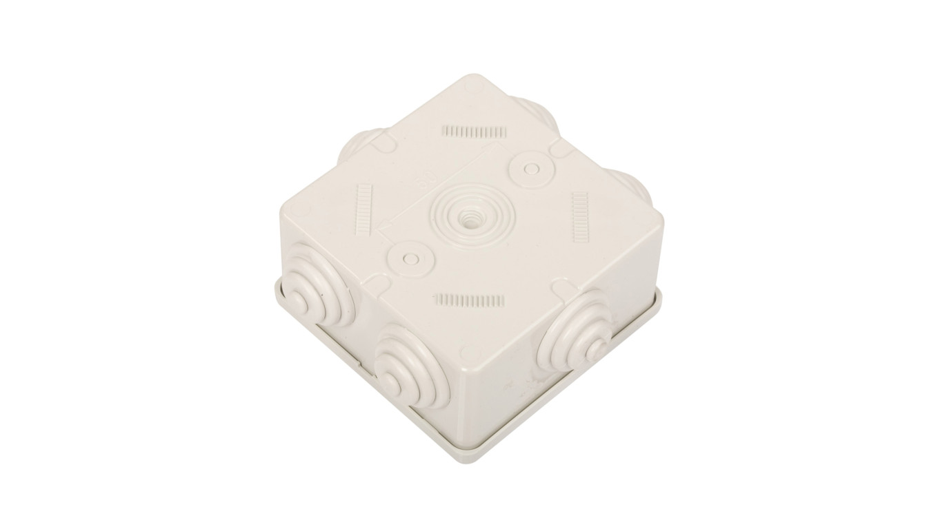 Puszka natynkowa 80x80x40mm tworzywo IP44 szara OL20003