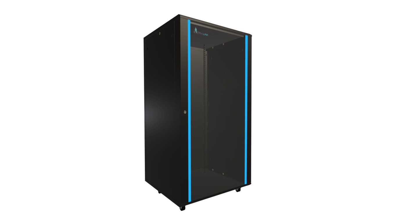 Szafa rack stojąca Extralink 32U 800x800 Czarna