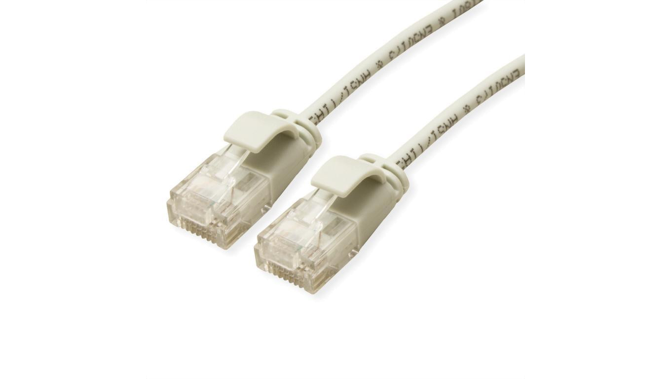 ROLINE UTP Data Center Patch Cord Cat.6A (Class EA), LSOH, bardzo cienki, szary, 0,5 m