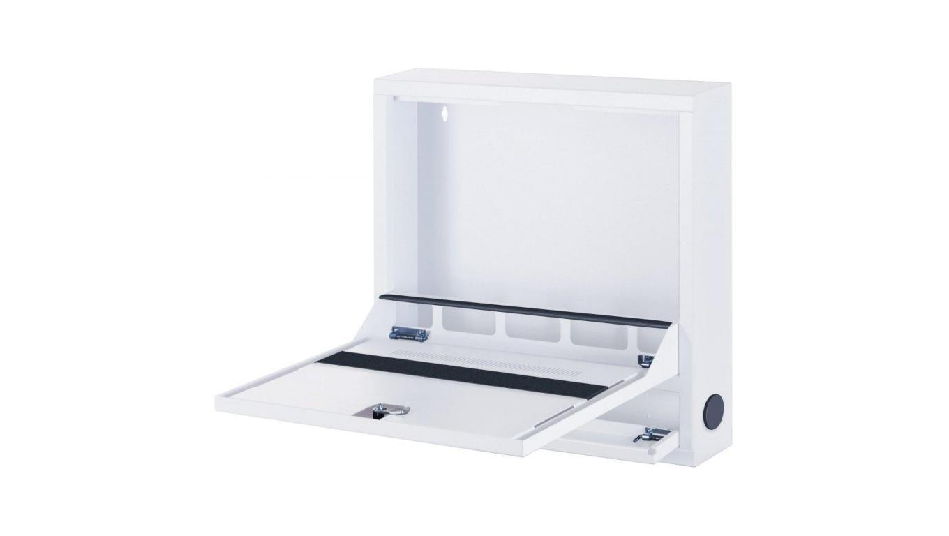 Antykradzieżowa Szafa Wisząca do Laptopa 19 Cali Biała