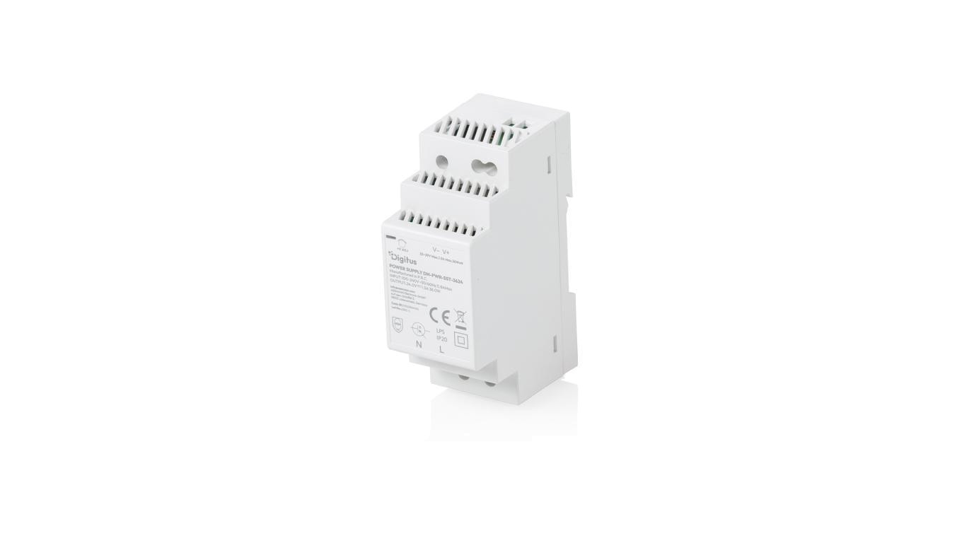 Zasilacz impulsowy na szynę DIN 24V DC 1.5A 36W typu Step-Shape (Ultra-Slim, klasa II) DN-PWR-SST-3624