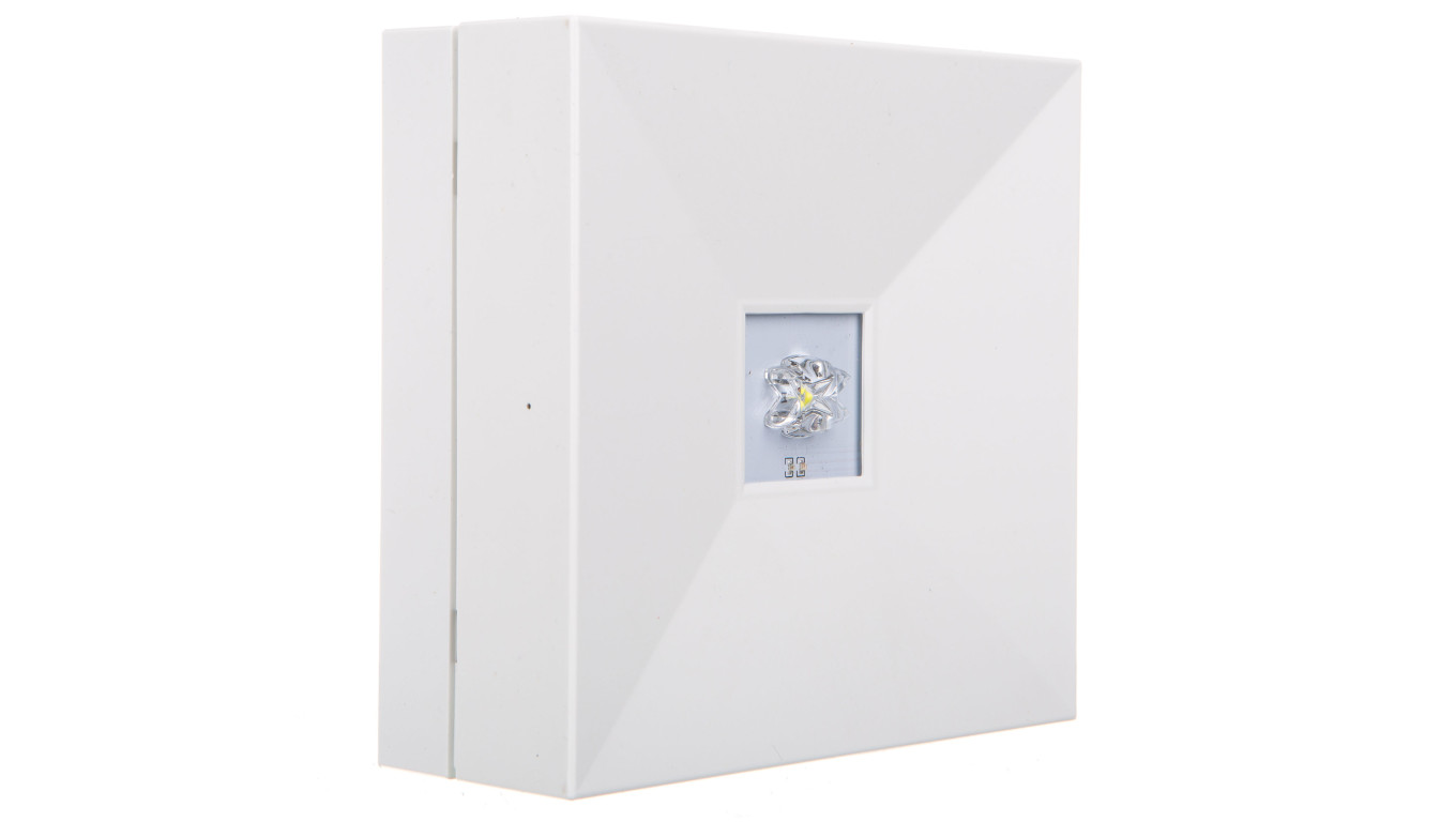 Oprawa awaryjna LOVATO II LED 1W (opt. road) 140lm 1h jednozadaniowa autotest biała LV2R/1W/B/1/SE/AT/WH