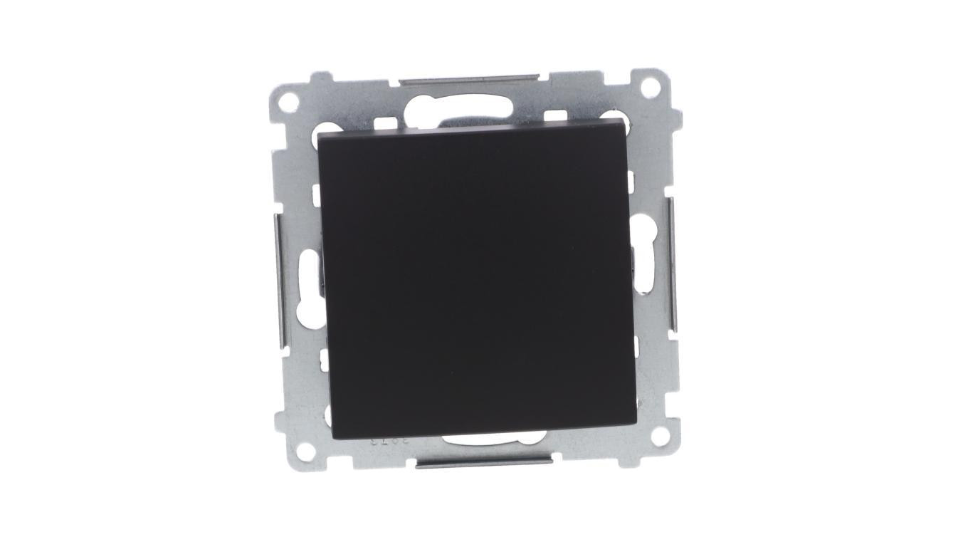 Simon 54 Łącznik krzyżowy bez piktogramu (moduł) 10AX 250V szybkozłącza, czarny mat DW7.01/X/49