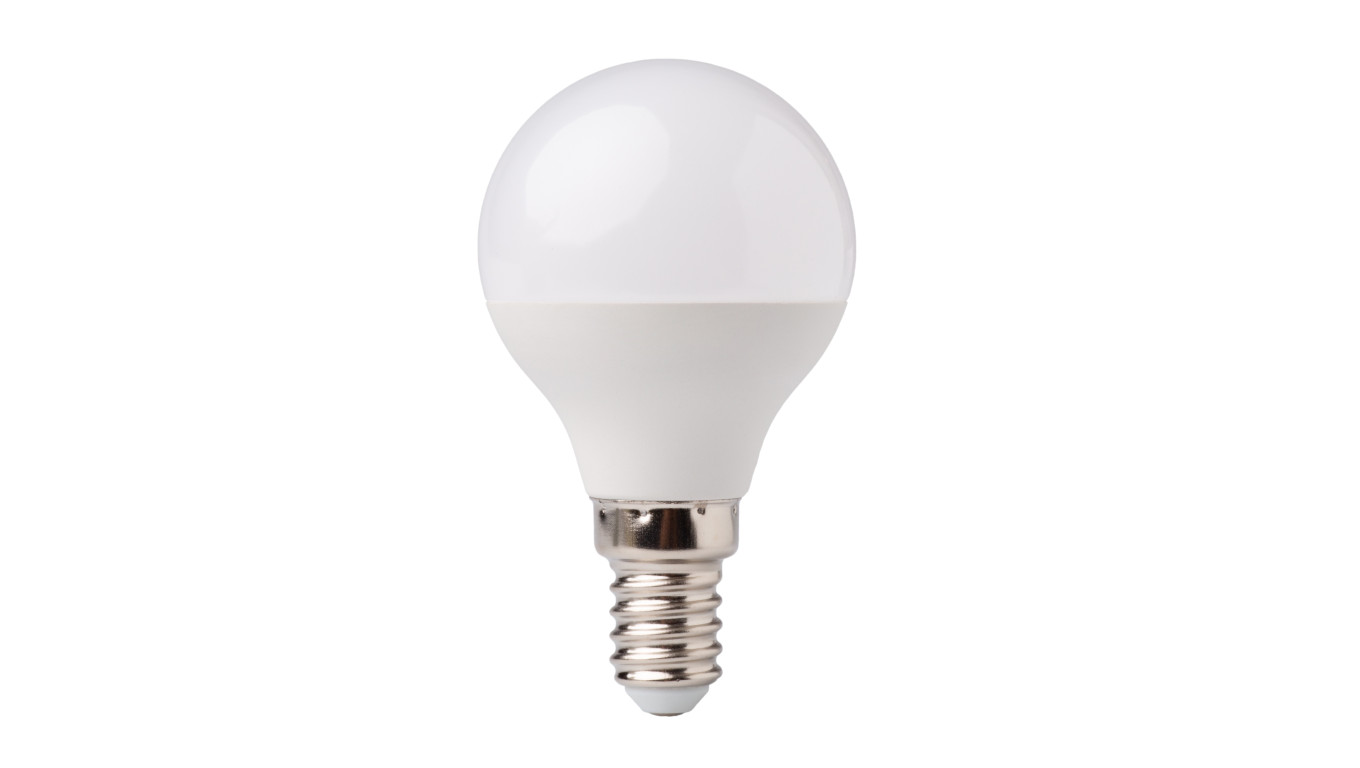Żarówka LED kulka E14 5W 450lm Barwa Zimna 6500K EC79226