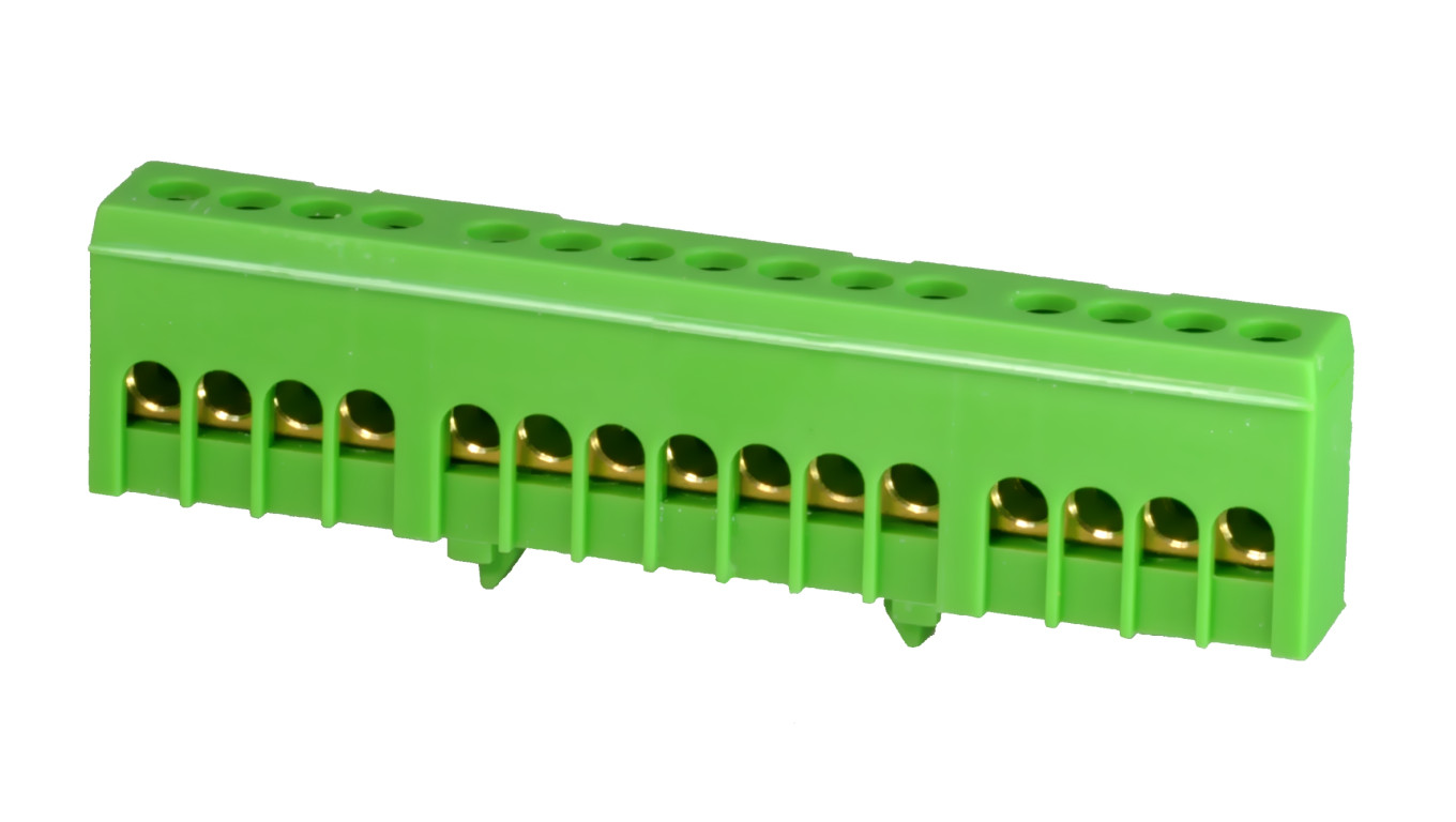 PE15H kolor zielony 15x16mm2 Listwa zaciskowa uziemiająca IP20 MAD1015G15