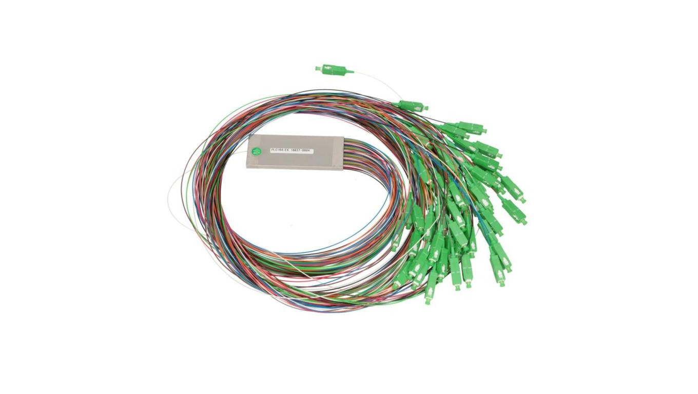 Splitter 900um, 1.5m, Steel Box Extralink 1:64 PLC SC/APC