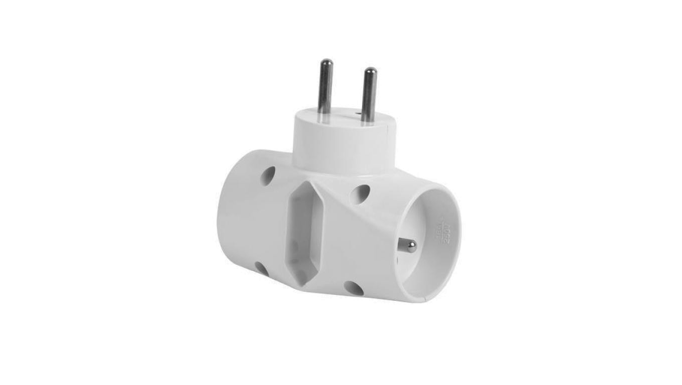 Kanlux rozgałęźnik wtyczkowyZARK KRT/2-1 IP20, trzy nowe wejścia